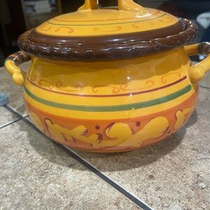 Colorful Ceramic Soup Tureen